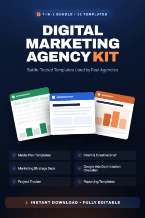 digital marketing agency kit – 7 in 1 (12 templates)
